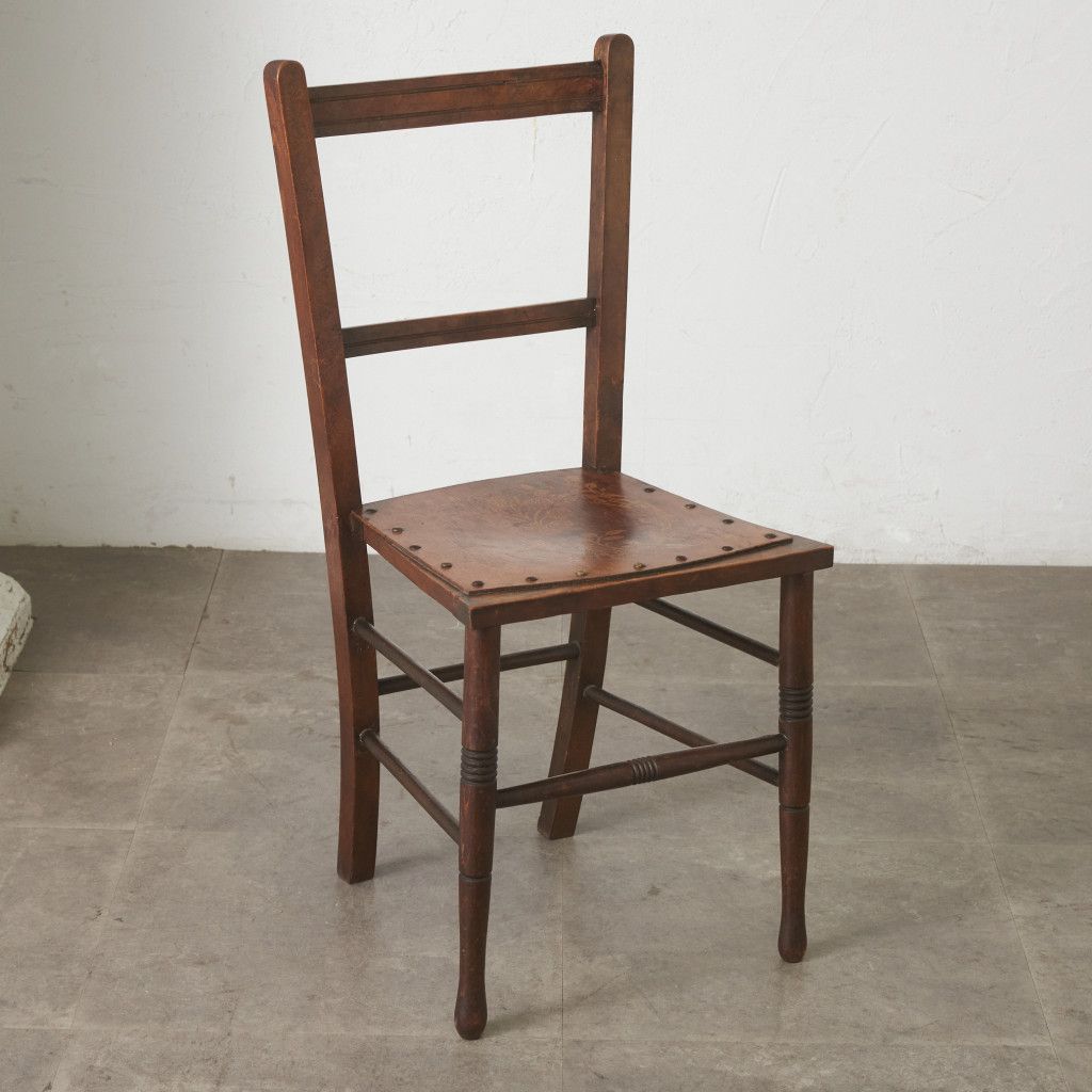 英国 アンティーク キッチンチェア ビーチ 無垢材 チェア 椅子