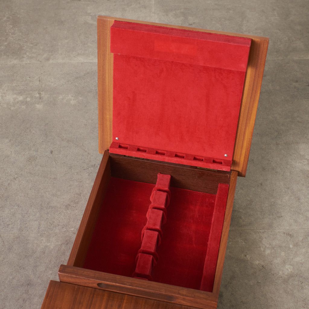 英国 SANENWOOD ヴィンテージ カトラリーボックス 木製 キャビネット