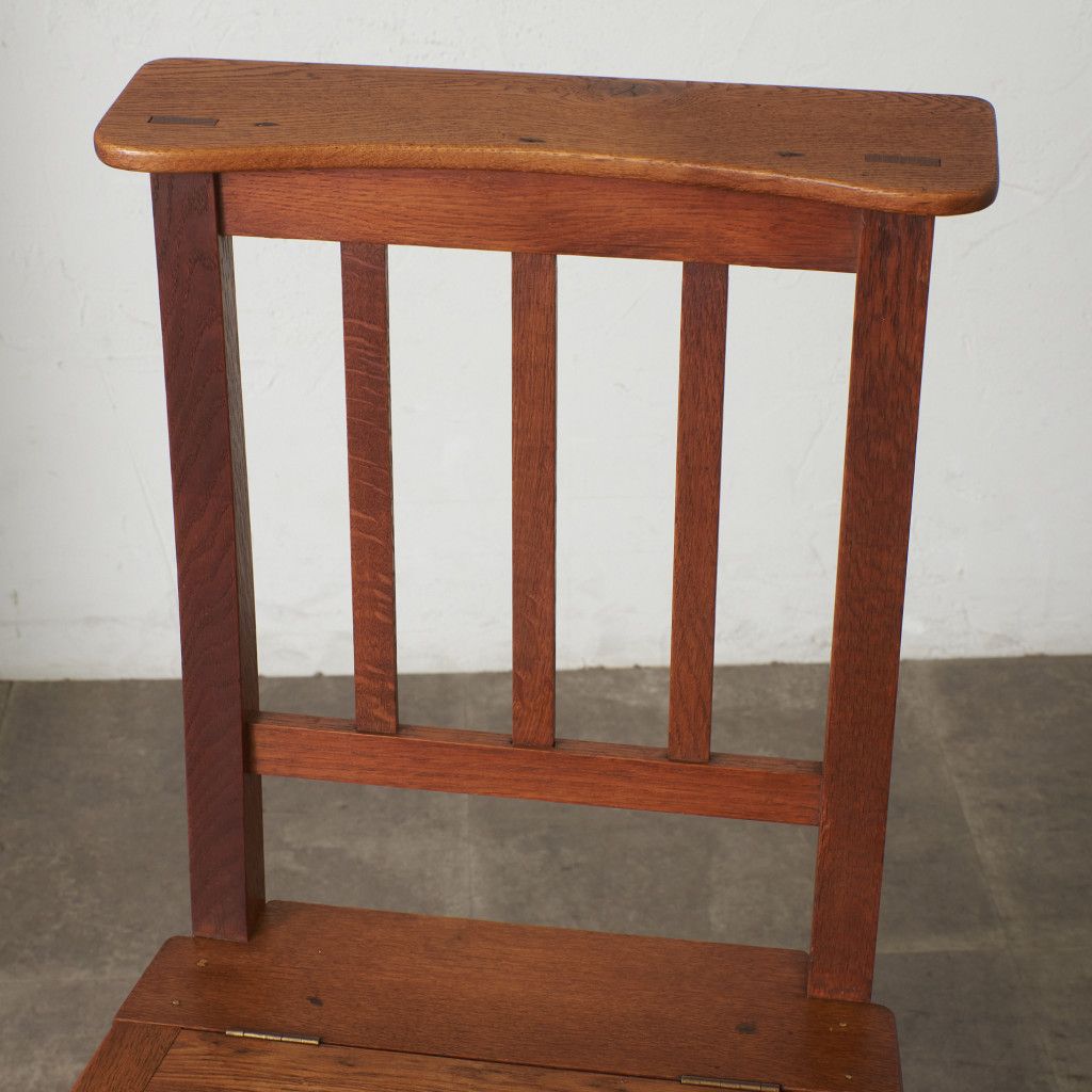 英国 アンティーク チャーチチェア 古木 チャペル 教会 椅子 オーク