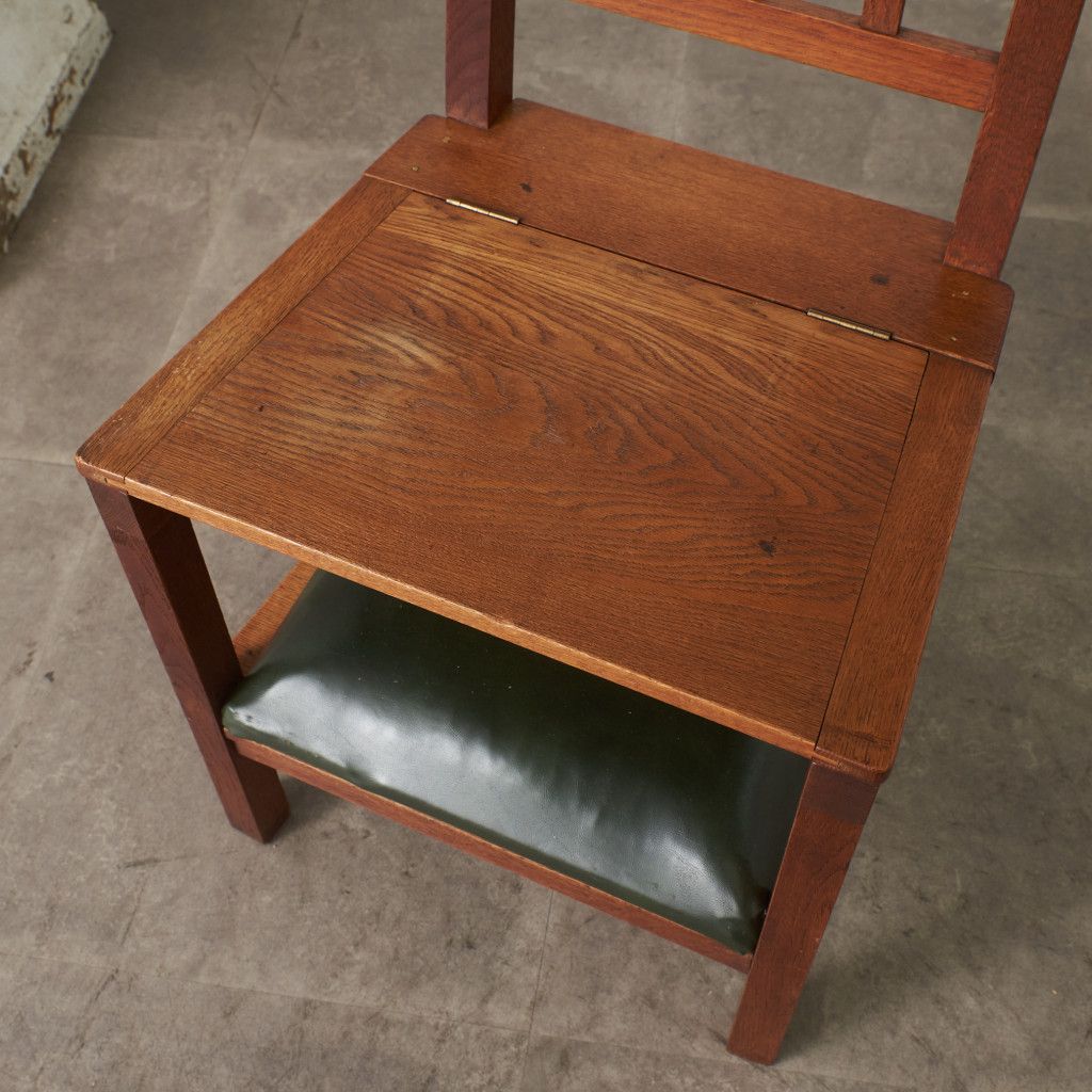 英国 アンティーク チャーチチェア 古木 チャペル 教会 椅子 オーク