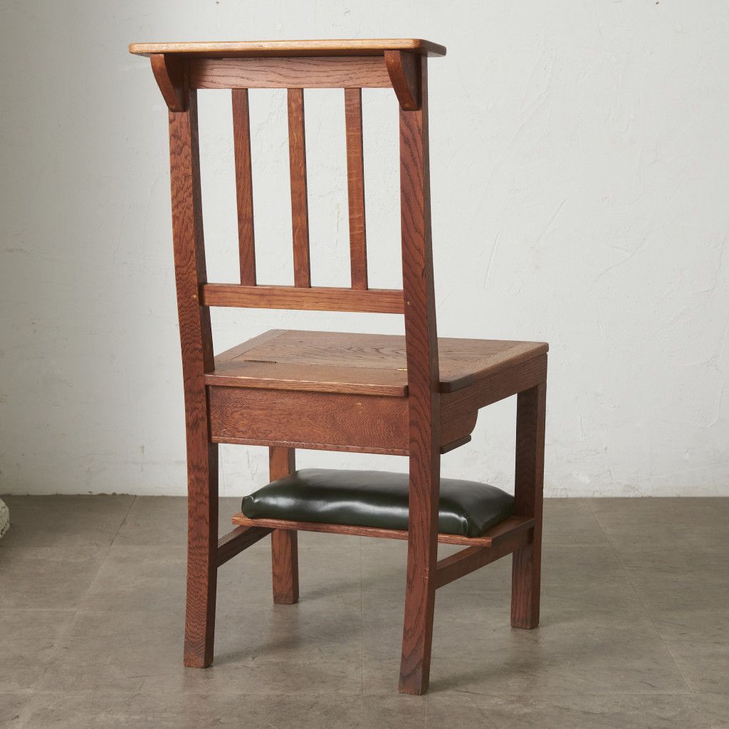 英国 アンティーク チャーチチェア 古木 チャペル 教会 椅子 オーク