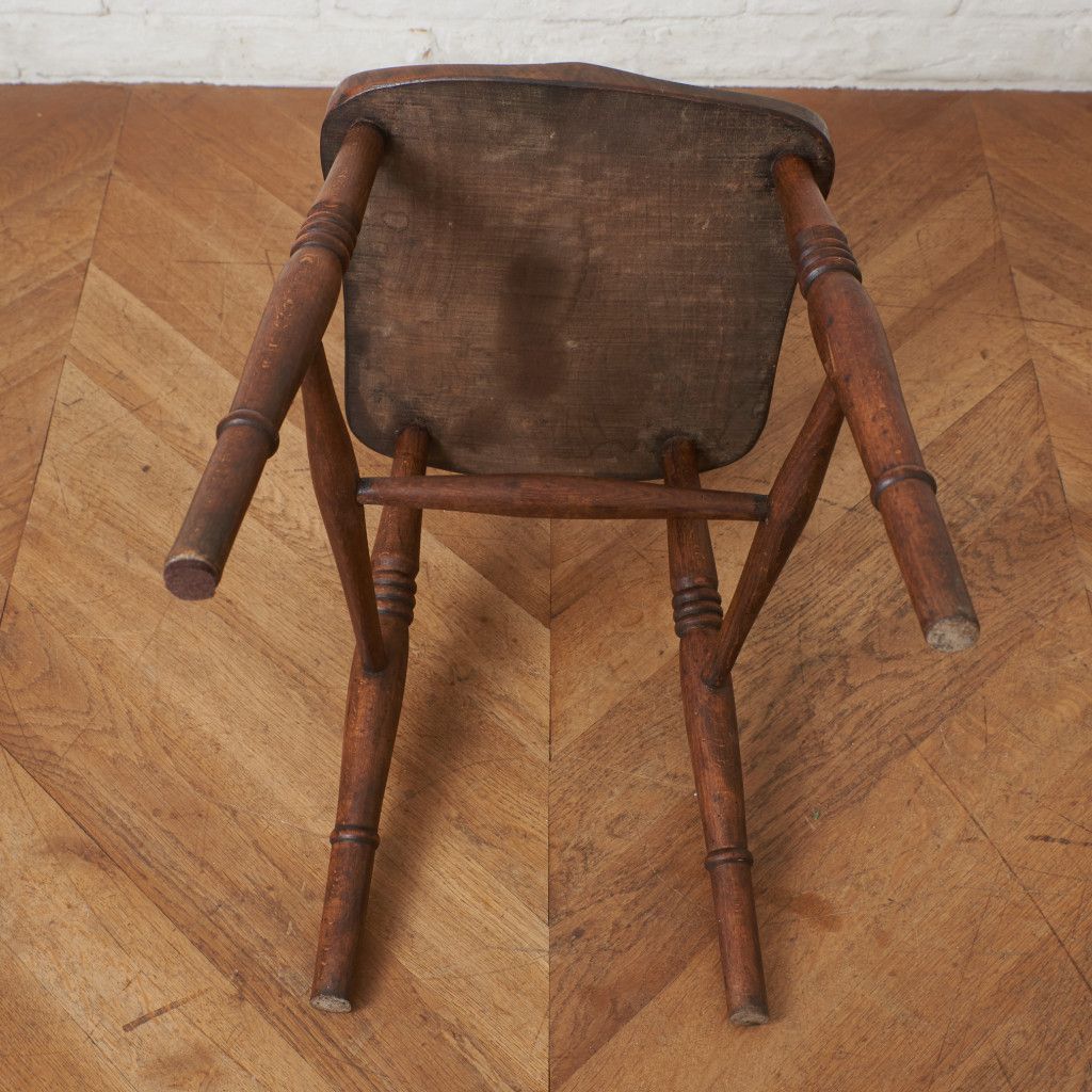 英国 アンティーク キッチンチェア エルム 無垢材 チェア 椅子