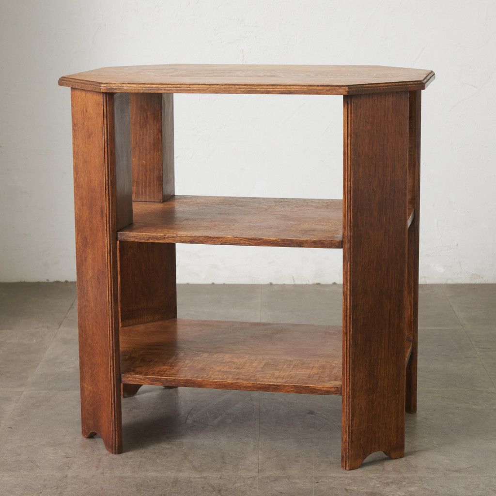 イギリス アンティーク サイドテーブル 飾り台 花台 家具 彫刻装飾 イギリス アンティーク調 サイドテーブル 花台 飾り台 木製 オーク