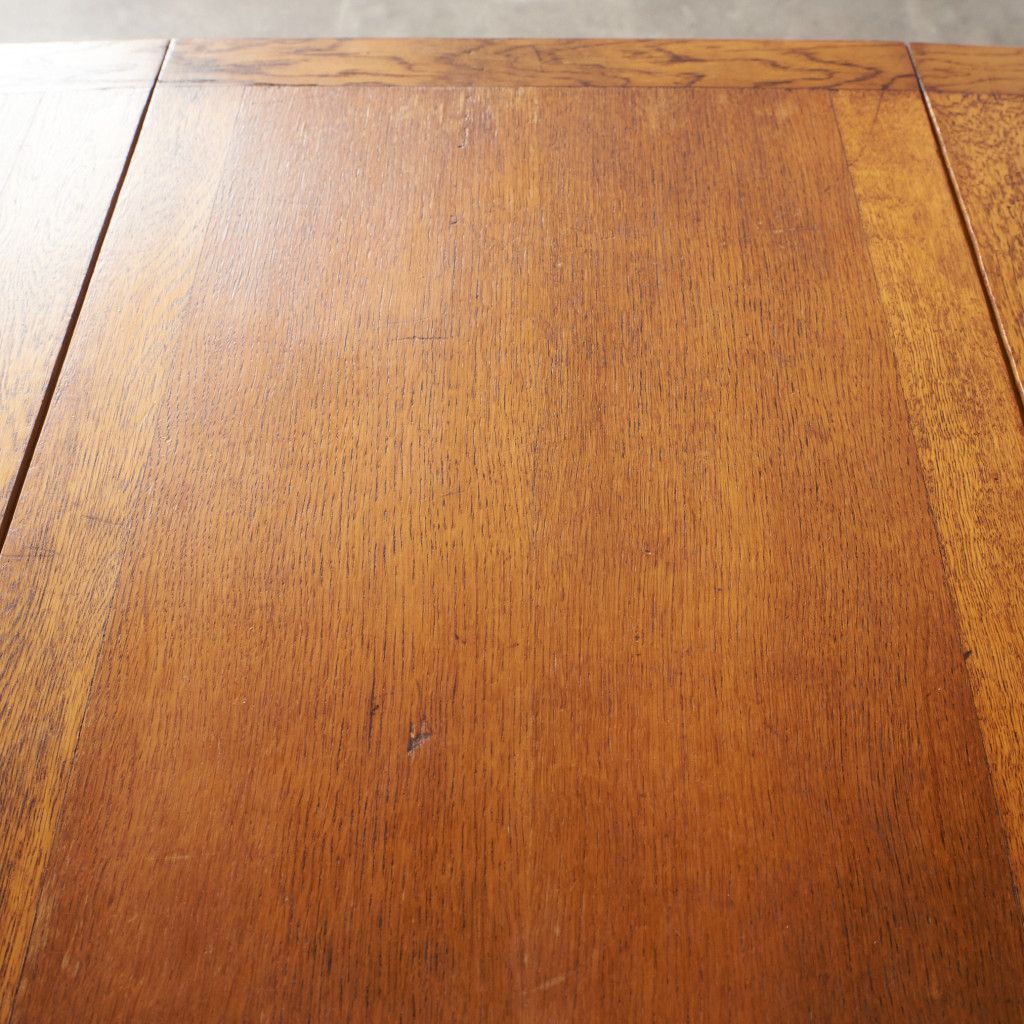 英国 アンティーク ティートローリー ドロップリーフ 木製 オーク 拡張