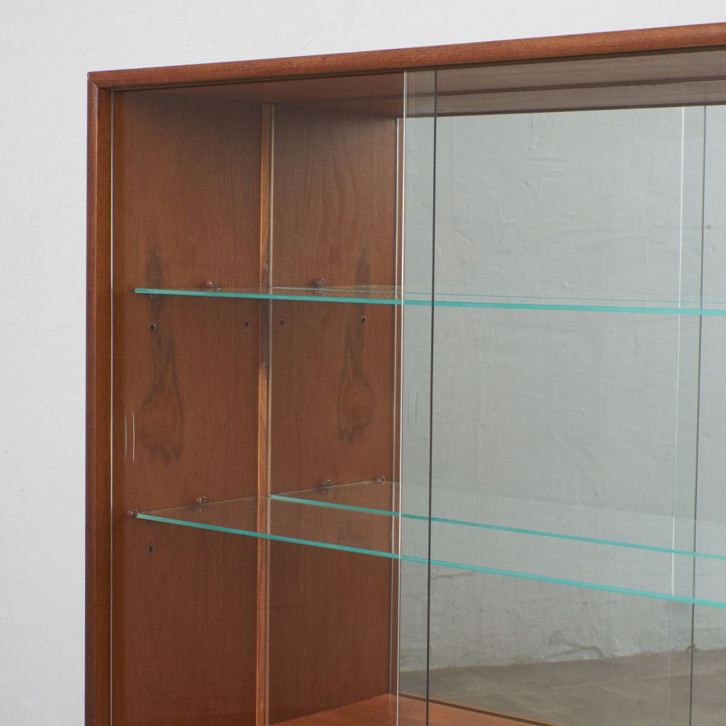 イギリス Turnidge ヴィンテージ ナロー キャビネット チーク 本棚