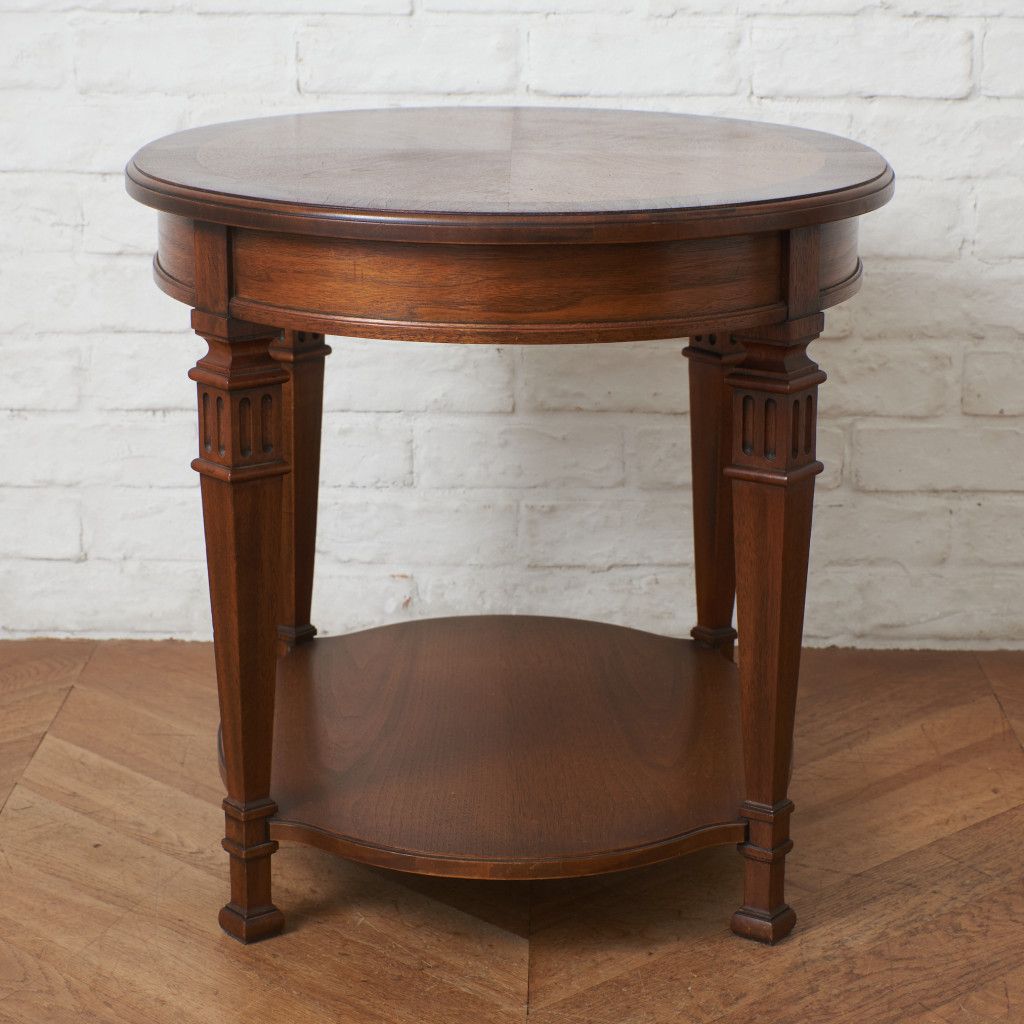 美品　ドレクセルヘリテイジ フランチェスカ サイドテーブル 　　ナイトテーブル 定価31万 Drexel Heritage ランプテーブル 盆引出付 Francesca サイド