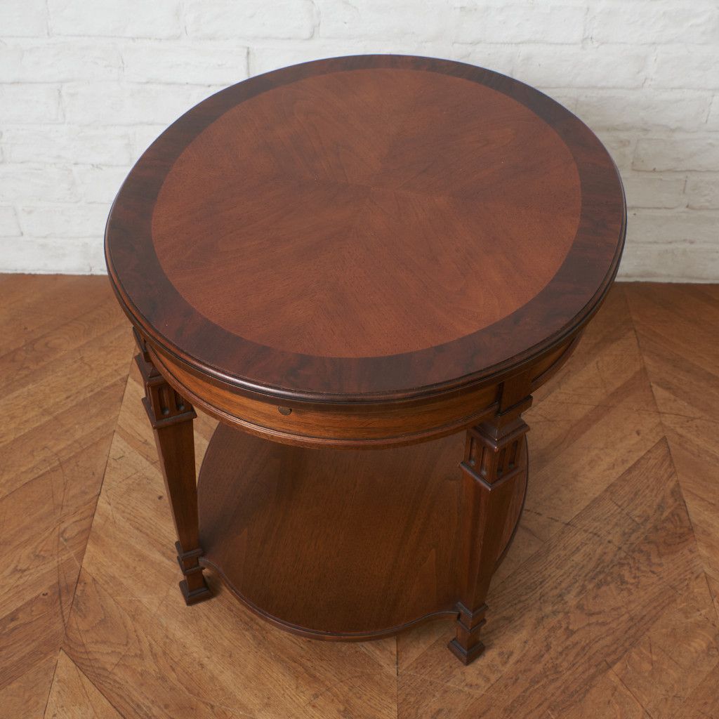 定価31万 Drexel Heritage ランプテーブル 盆引出付 Francesca サイド