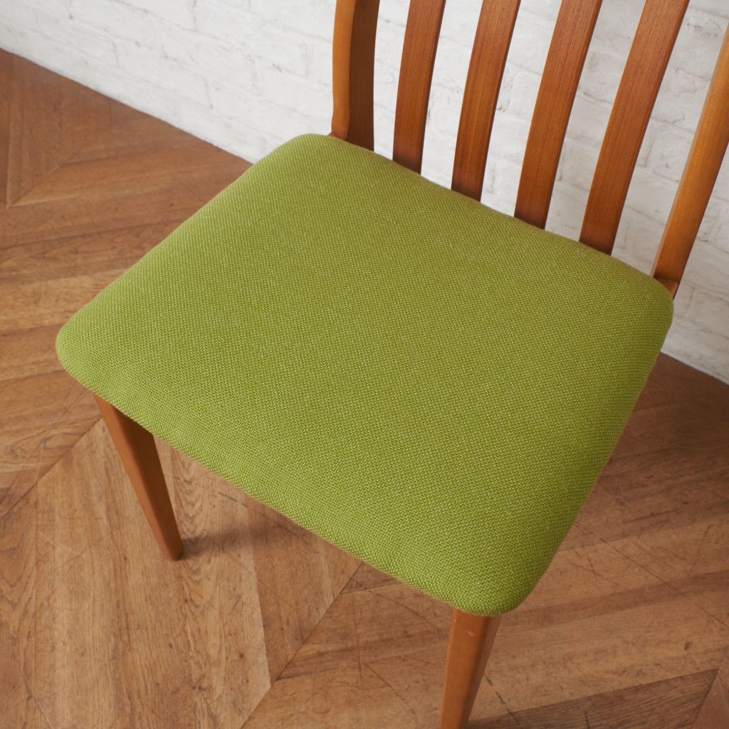 張替済 イギリス ヴィンテージ スラットバック ダイニングチェア 木製