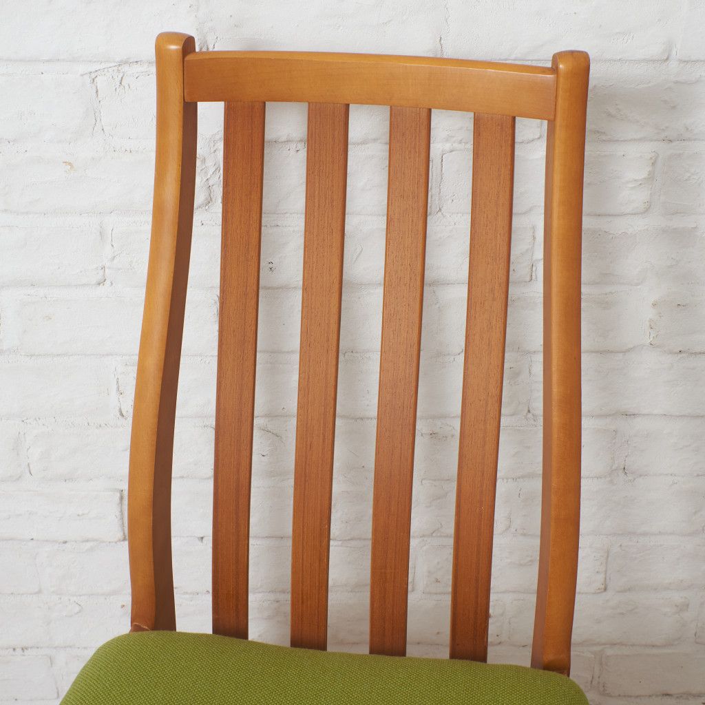 張替済 イギリス ヴィンテージ スラットバック ダイニングチェア 木製