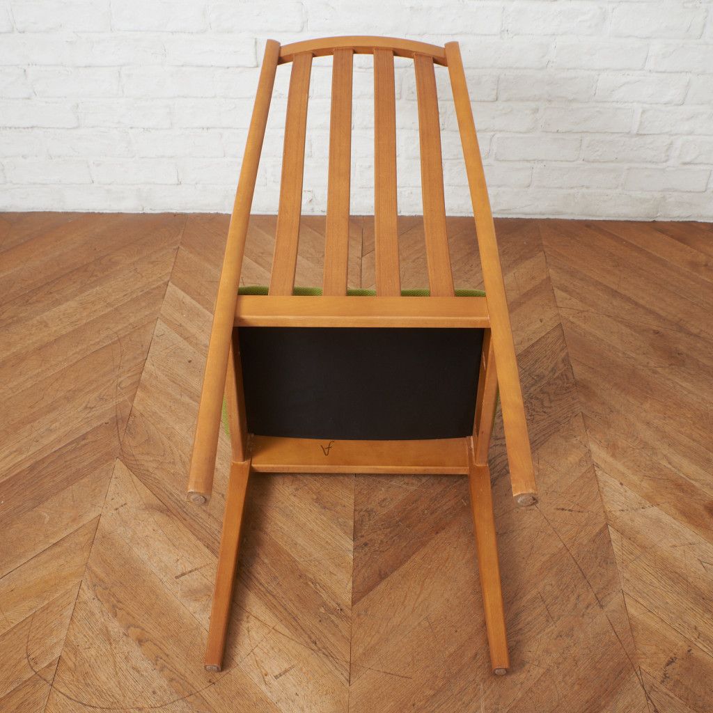 張替済 イギリス ヴィンテージ スラットバック ダイニングチェア 木製