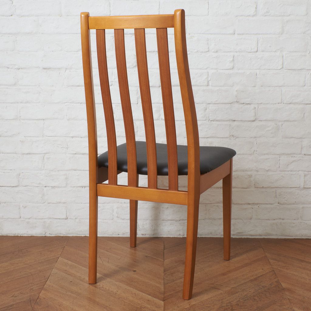 張替済 イギリス ヴィンテージ スラットバック ダイニングチェア 木製