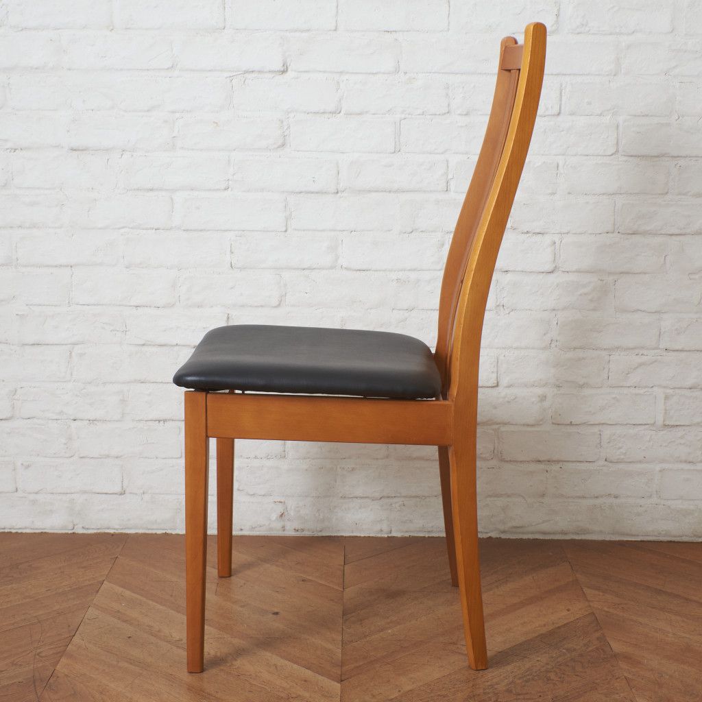 張替済 イギリス ヴィンテージ スラットバック ダイニングチェア 木製