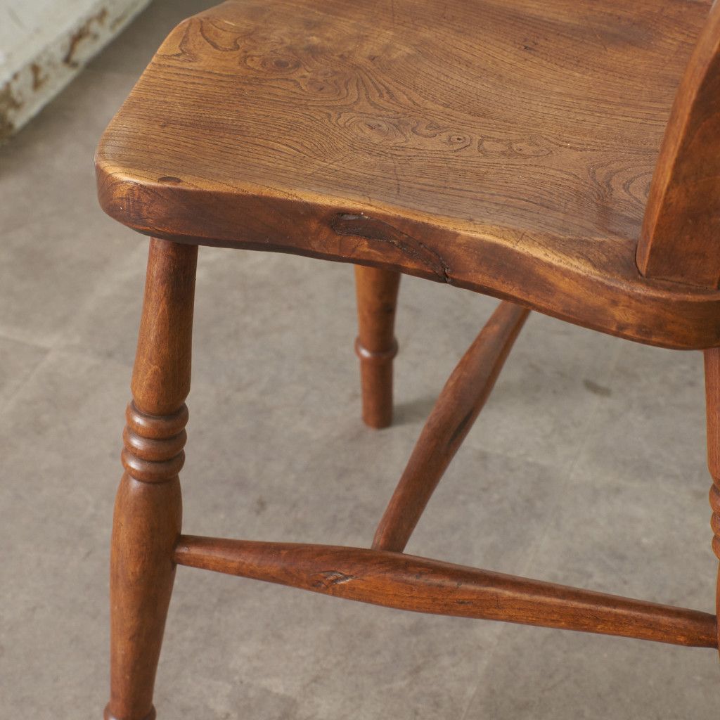 英国製 アンティーク バーチ材 ダイニングチェア 英国 アンティーク キッチンチェア エルム ビーチ 無垢材 チェア 椅子