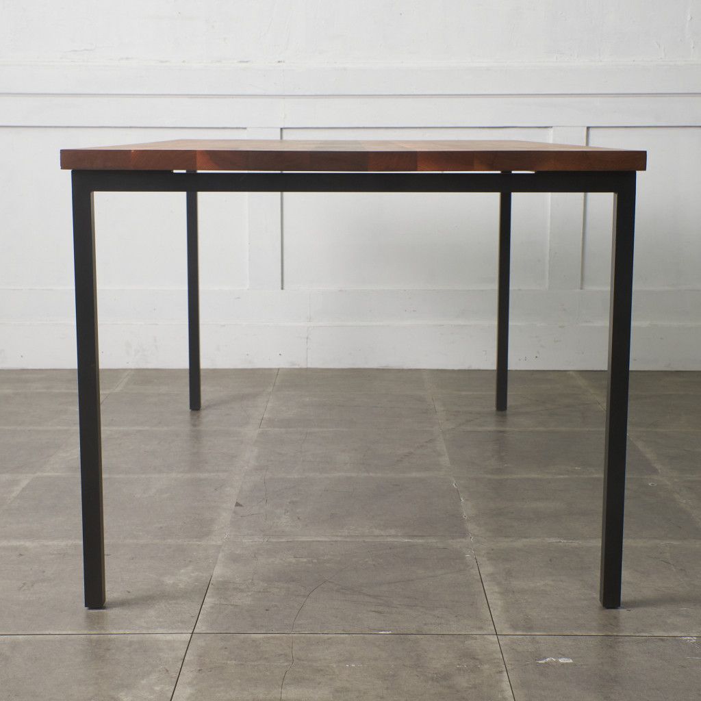 インダストリアル ダイニングテーブル ウォールナット 無垢材 テーブル