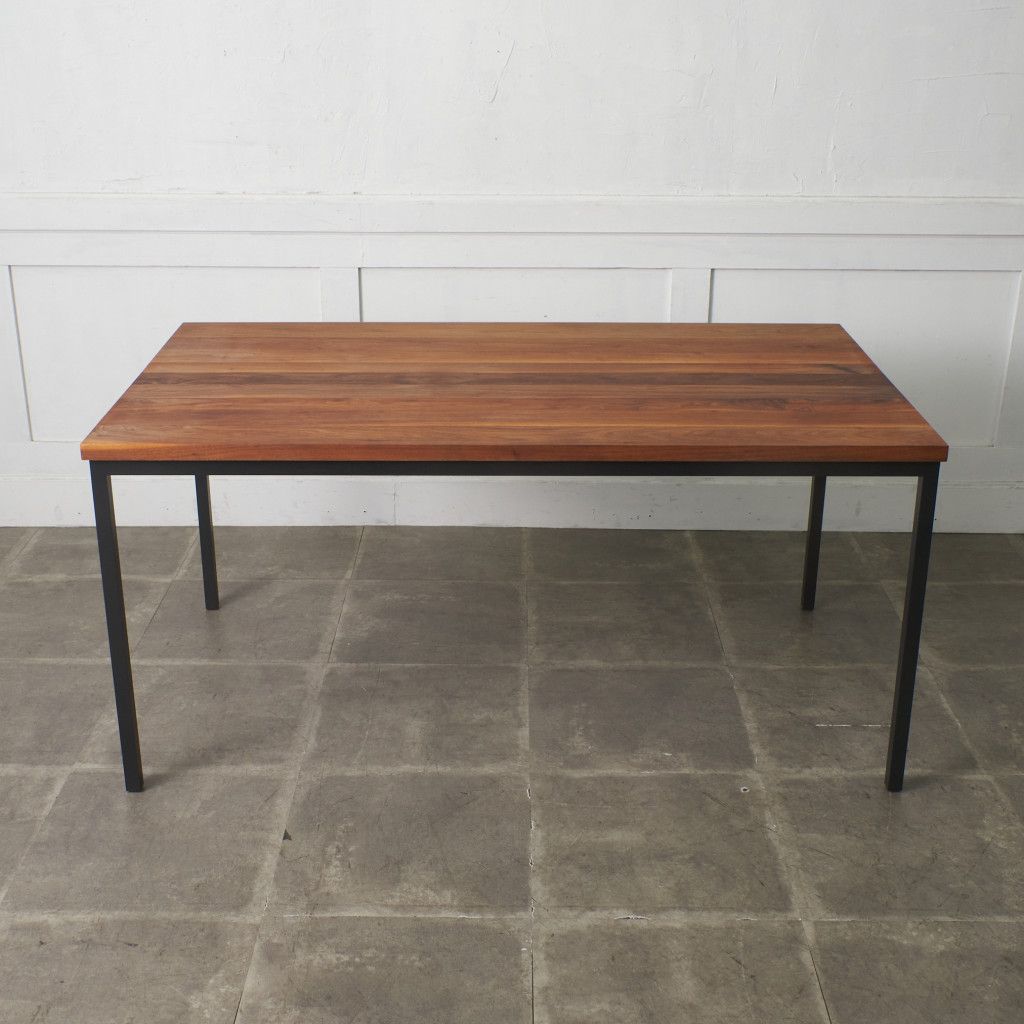 インダストリアル ダイニングテーブル ウォールナット 無垢材 テーブル