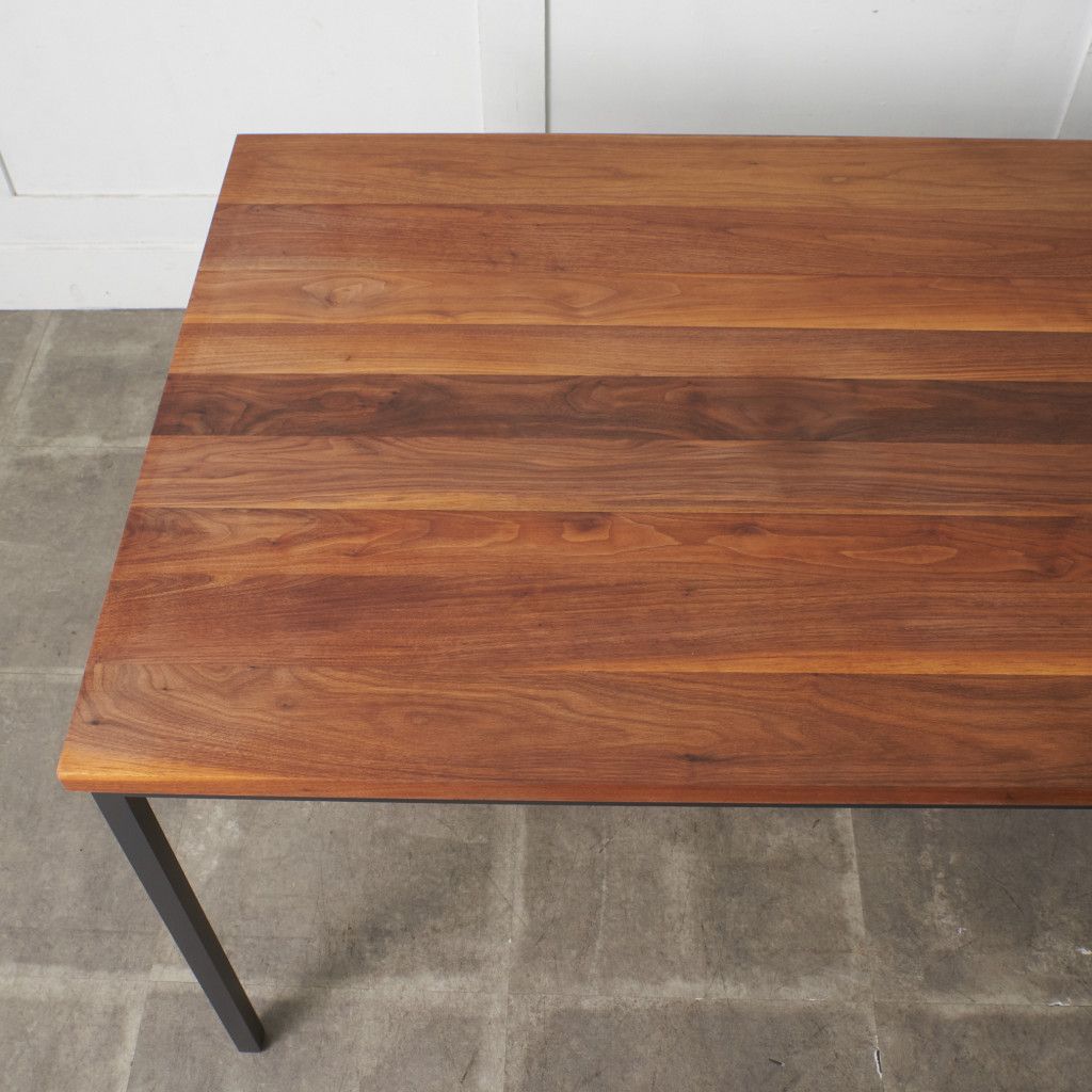 インダストリアル ダイニングテーブル ウォールナット 無垢材 テーブル