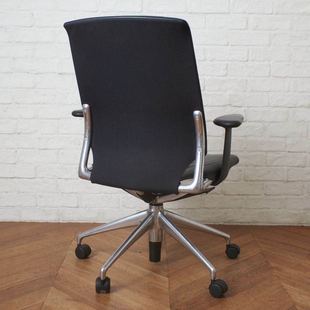  Vitra メダチェア 本革 キャスター 昇降式 デスクチェア 革張り ヴィトラ MEDA CHAIR ワークチェア 椅子 オフィスチェア モダン 96316 腰痛対策 オフィスチェア ワークチェア 椅子 チェア