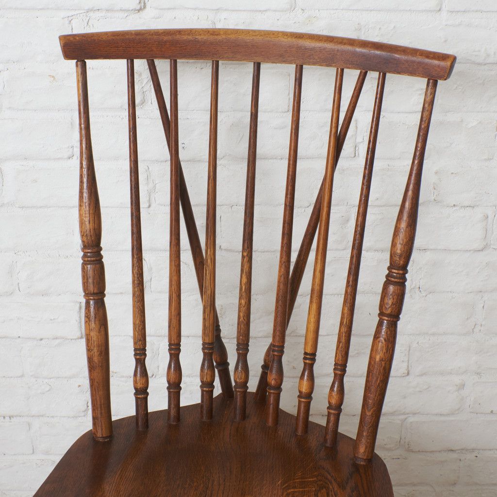 飛騨産業 キツツキ ウィンザーチェア スピンドルバック 無垢材 オーク