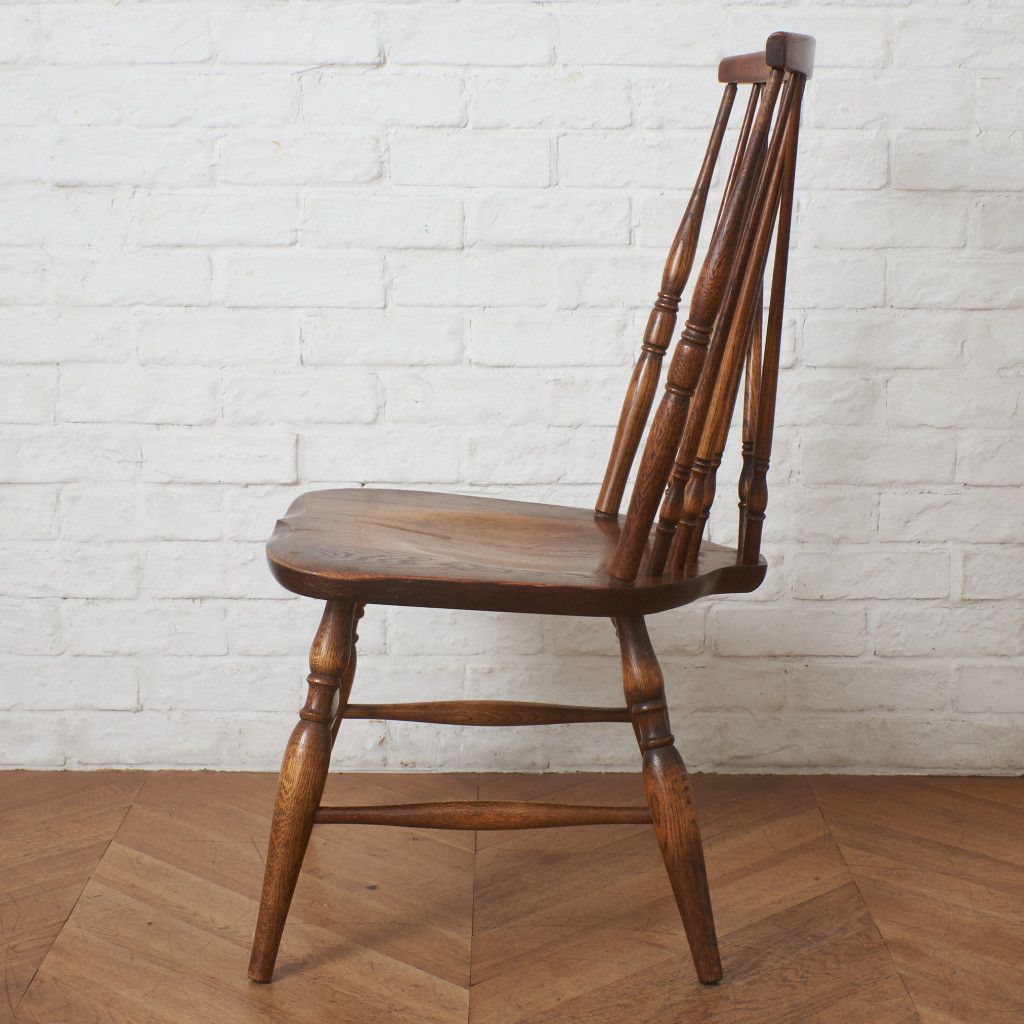 美品 80's ヴィンテージ 360度回転 スピンドルチェア 美品 80's