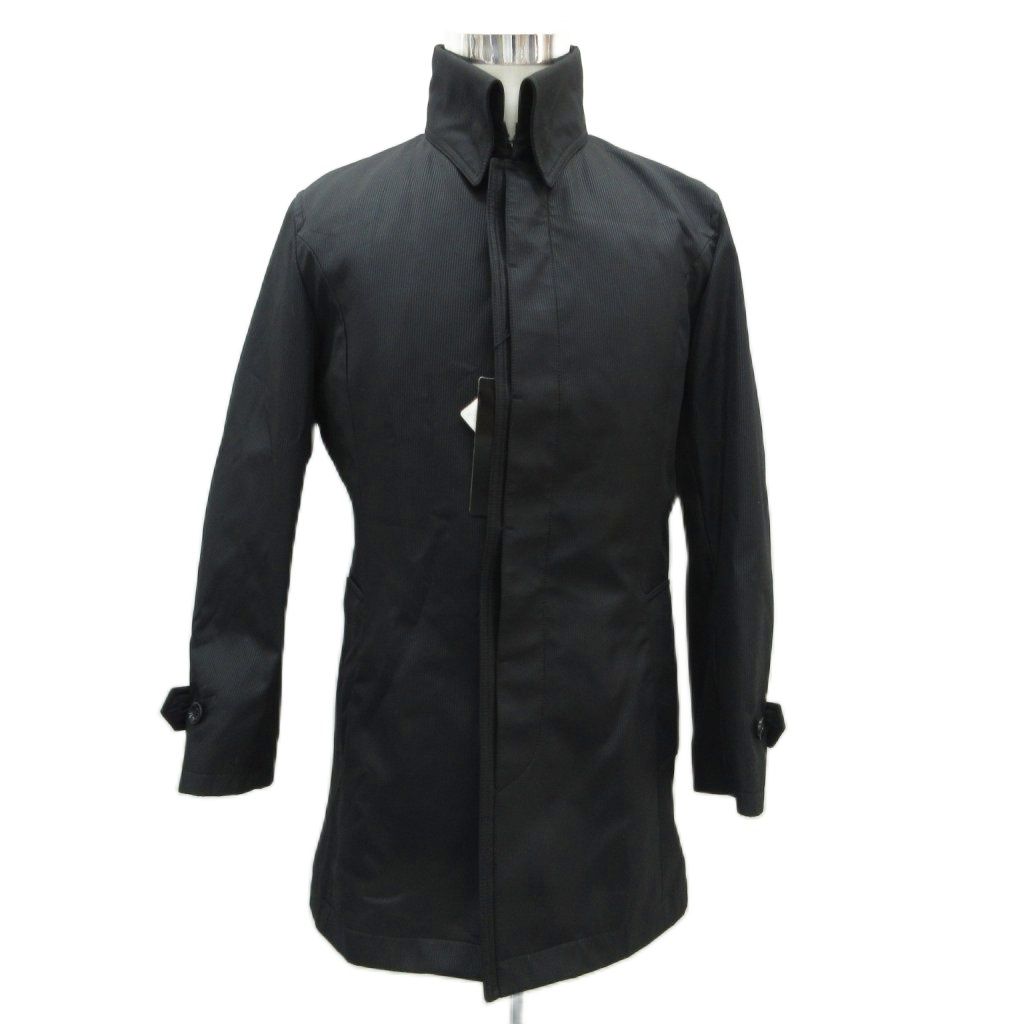ミスタージュンコ Mr.JUNKO ステンカラーコート S 黒 ブラック