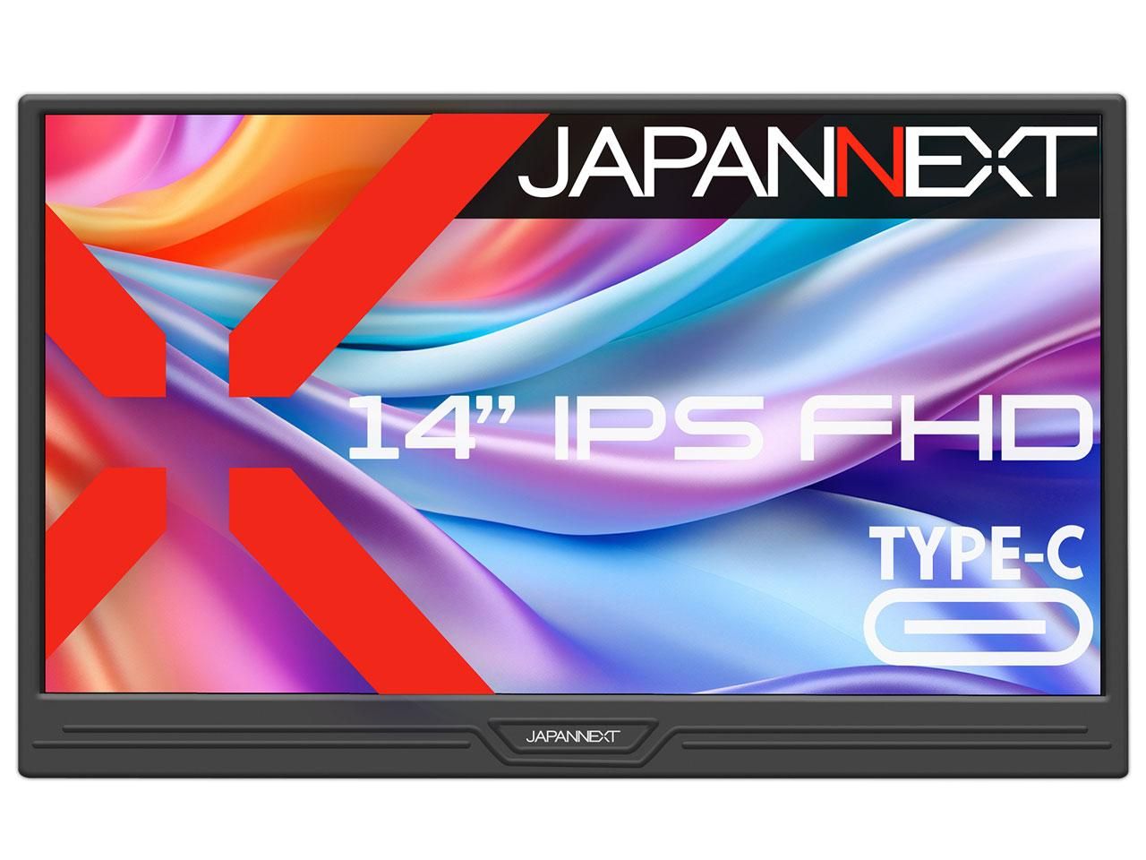 液晶ディスプレイ 14型 mini HDMI×1 USB-C×2 ブラック スピーカー有 2年保証