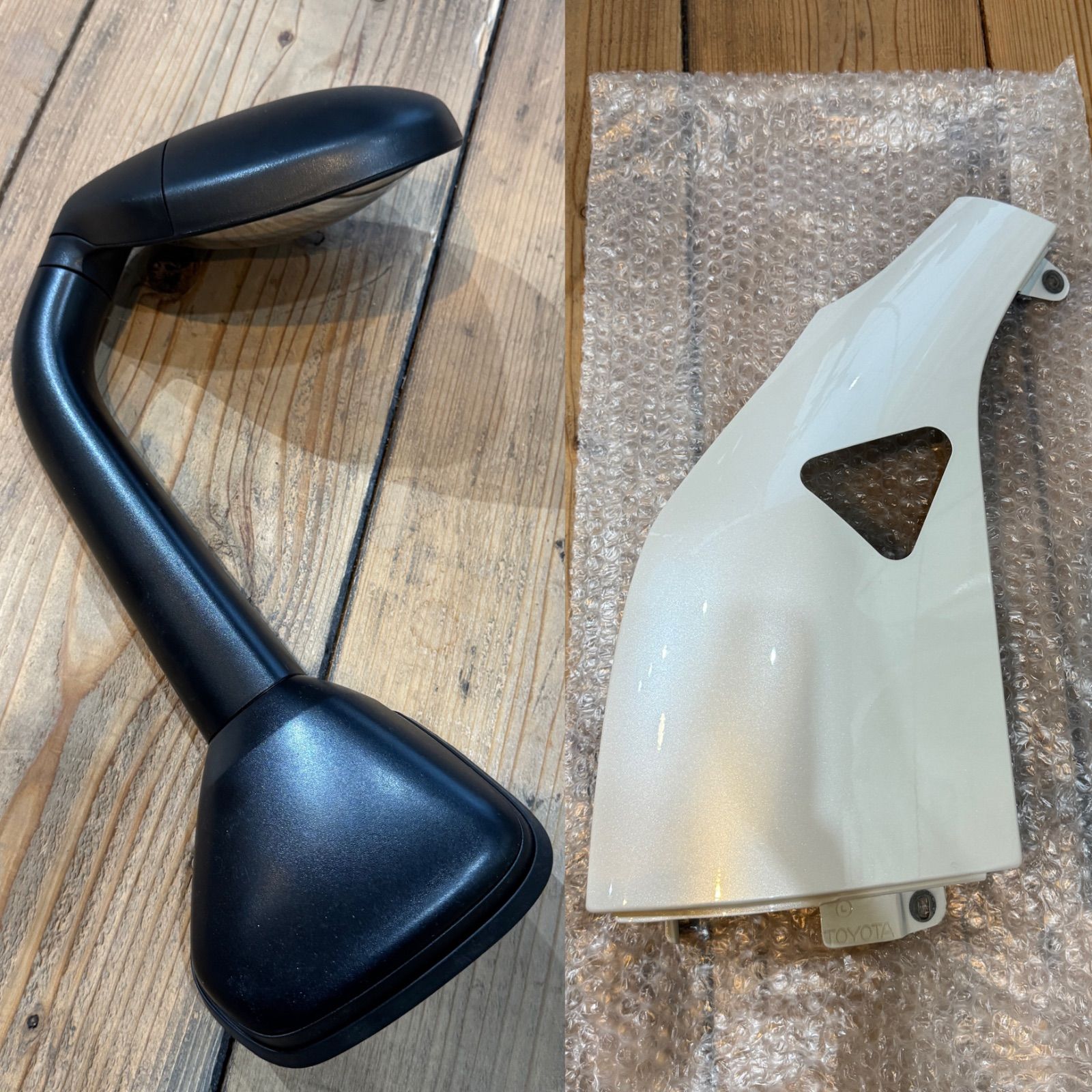 新車外し ハイエース TOYOTA 純正 ガッツミラー コーナーパネル SET