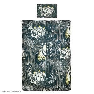 丸眞 MOOMIN ムーミン 踊る森 カバーリング2点セット 枕カバー 掛ふとんカバー 入数 3