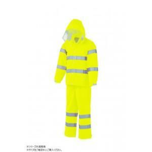 スミクラ レインウェア 高視認型レインスーツ 蛍光イエロー 4 L A-611 2175107