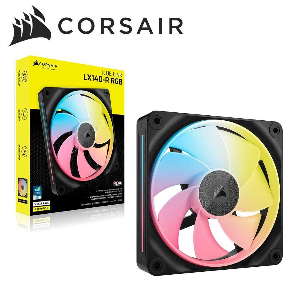 コルセア PCケースファン iCUE LINK LX 140-R RGB Single Reverse Fan Expansion