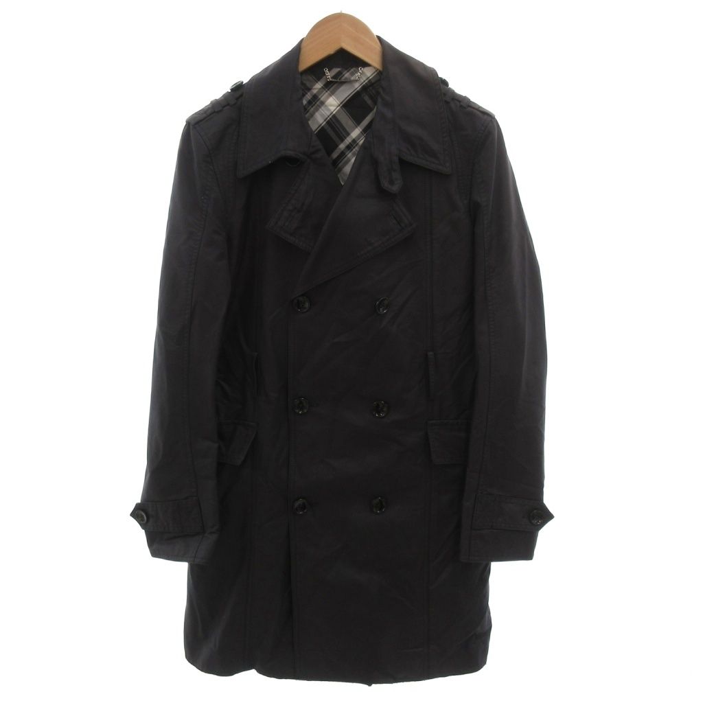 ドルチェ&ガッバーナ ドルガバ DOLCE&GABBANA トレンチコート 44 黒