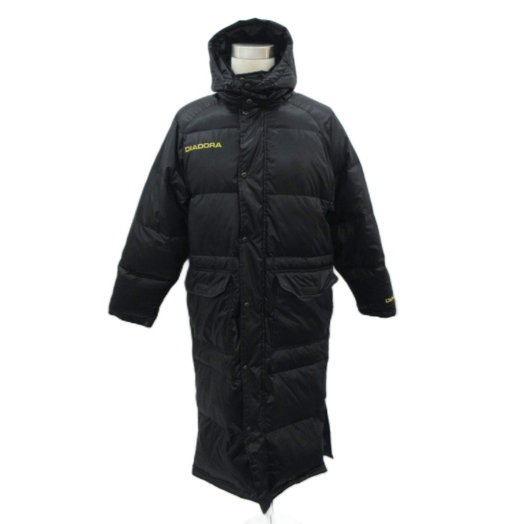 【美品】DIADORA ディアドラ レディース フード付ベンチコート 中綿 ディアドラ DIADORA ダウンコート ベンチコート ロング丈 ダブルジップ