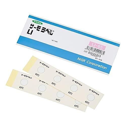 日油技研工業 サーモラベル1点表示屋外対応型 不可逆性 65度 LI65