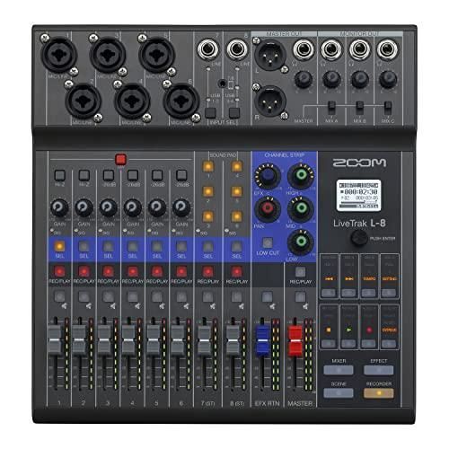 ZOOM ズーム デジタルミキサー 8chミキサー ライブ配信 オーディオインターフェース マルチトラック録音レコーダー【メーカー3年延長付】