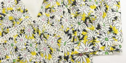ミュウミュウ miumiu タグ付 2021 ワンピース デイジー柄 花柄 切替  