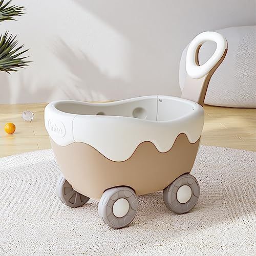 迅速に発送 クリームのワゴン おもちゃ箱 ボックス 手押し車 赤ちゃん キッズワゴン ベビーウォーカー ワゴントイ おもちゃ収納 つかまり立ち おしゃれ かわいい 1497 bfea
