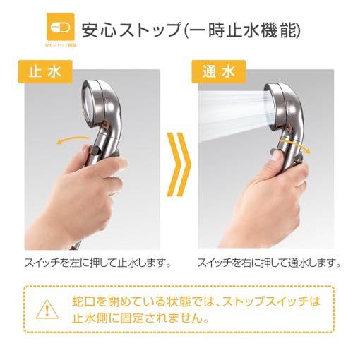  迅速に発送 アラミック シャワーヘッド 防汚コーティング 特殊塗装 節水 高水圧 水量調整可 止水ボタン 日本製 ASP-HC 21 ded 5 ff その他 キッチン 食器