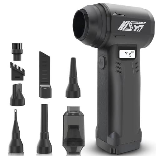 迅速に発送 NISSYO 2025最新型エアダスター 日本 電動エアダスター 超強力 エアーダスタ 2 in 1 ハンディクリーナー 10000 mAh USB-C充電式 10段階風量調整 8種類ノズル付き エアダスタ 216 bd 0 af