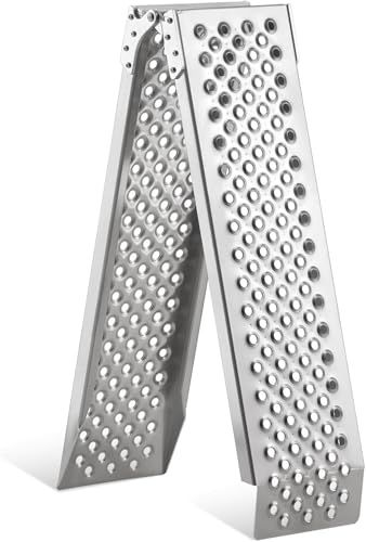 迅速に発送 バイク ラダーレール 折りたたみ式 アルミ スロープ 長さ160 cm 幅21.5 荷重340 KGアルミラダー 軽量アルミブリッジ 段差解消 ハーレー 四輪バギー 草刈り機 自転車 農機具 歩み板 1本 2 c 53 b 03