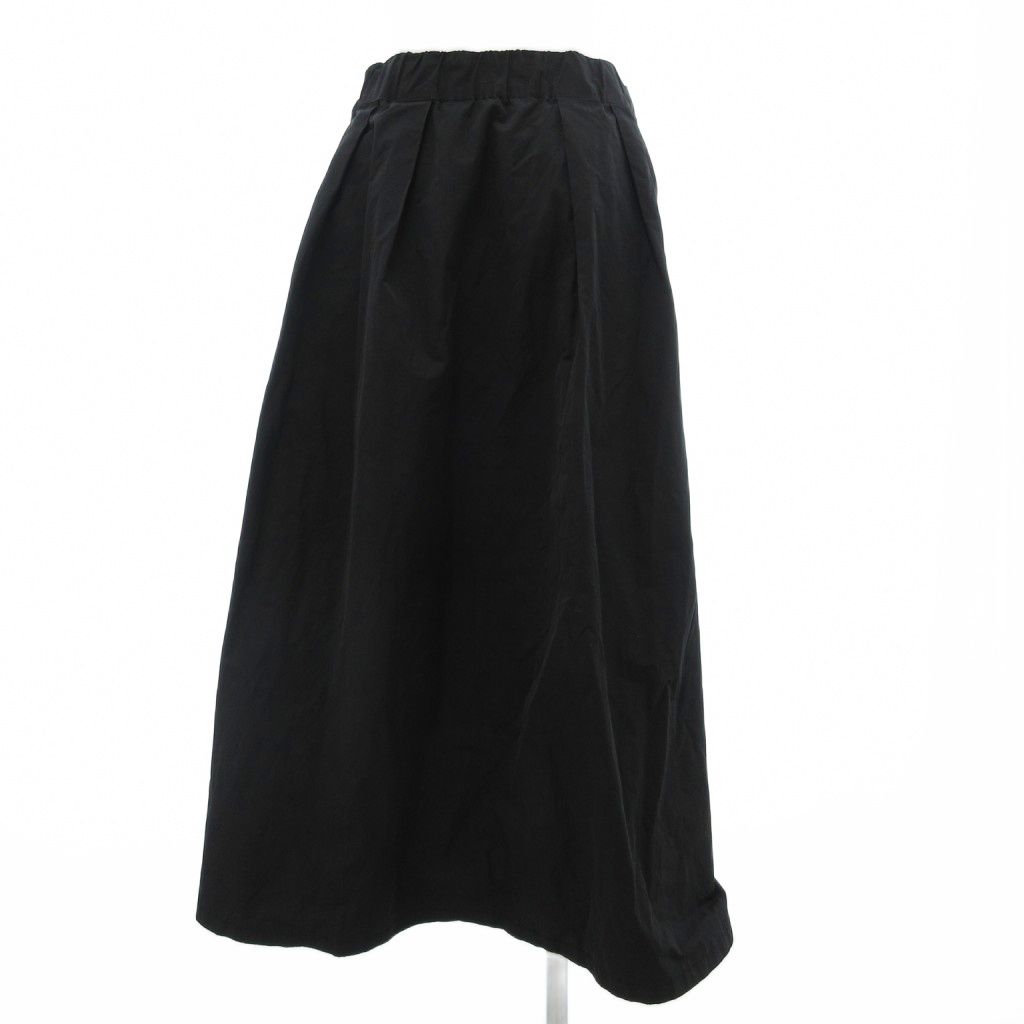 マチャット MACHATT フレアスカート イージー ミモレ ロング F 黒