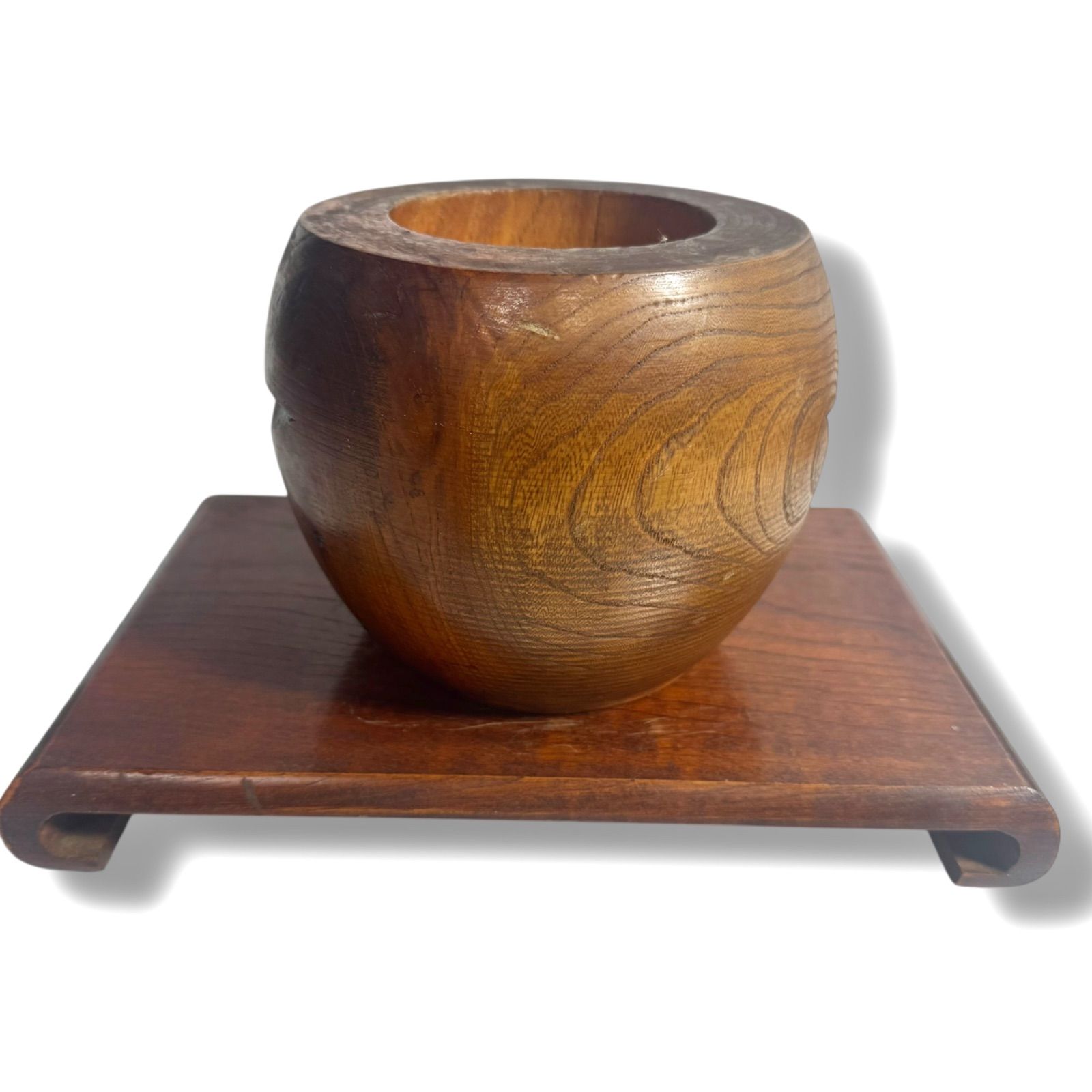 美品・縁起物】ミニ杵 正月 民芸品 置物 飾り 餅つき 木工 伝統工芸品