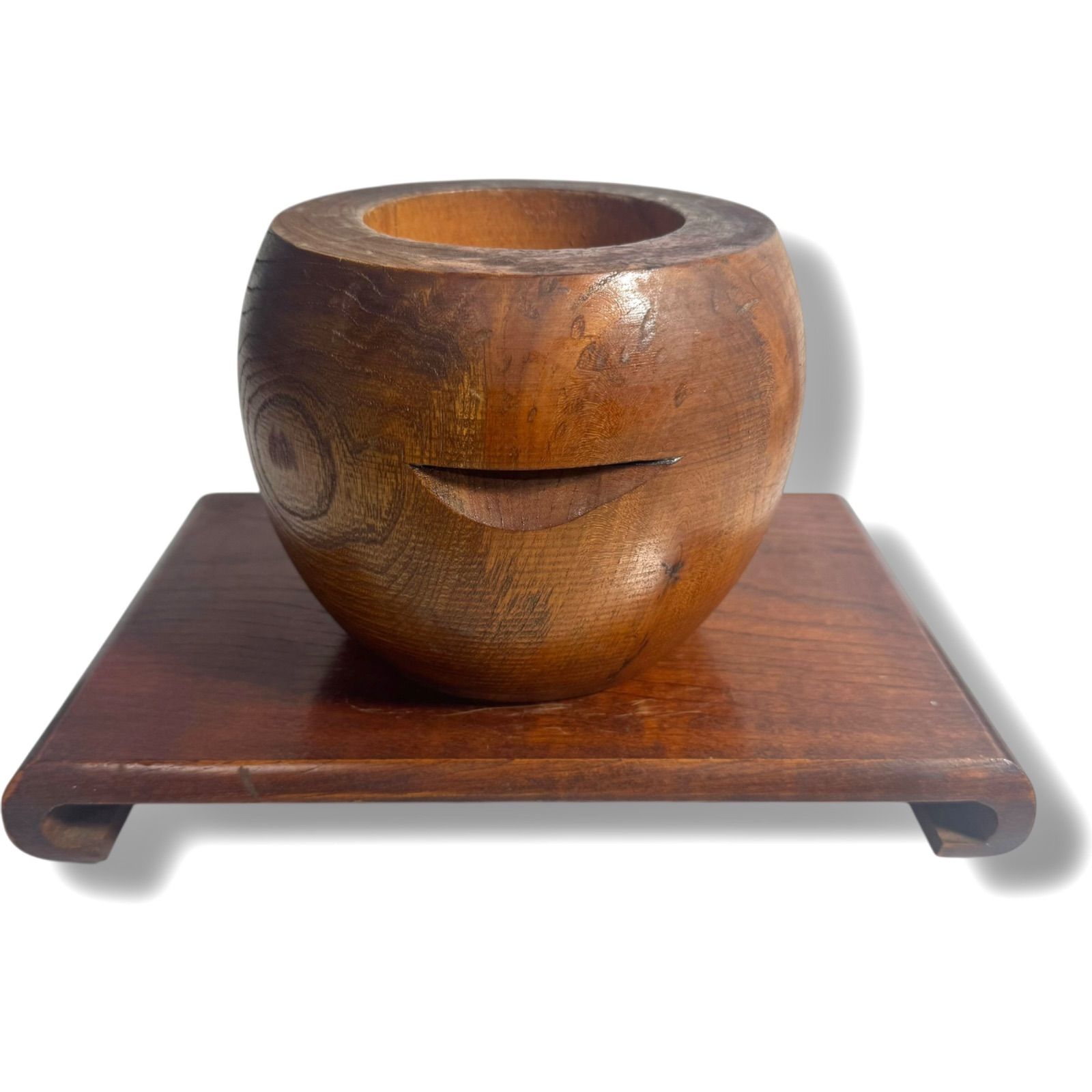 美品・縁起物】ミニ杵 正月 民芸品 置物 飾り 餅つき 木工 伝統工芸品