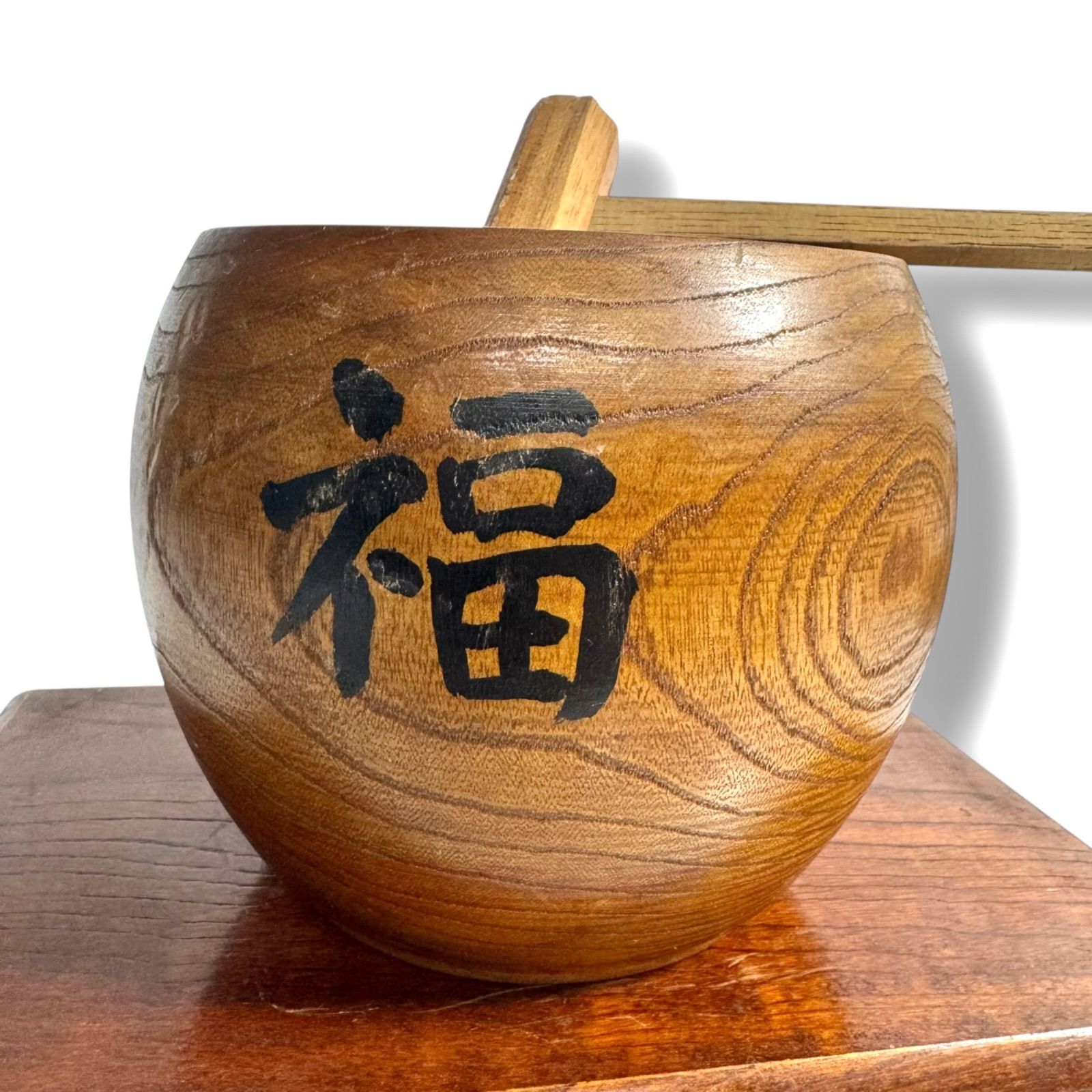 美品・縁起物】ミニ杵 正月 民芸品 置物 飾り 餅つき 木工 伝統工芸品