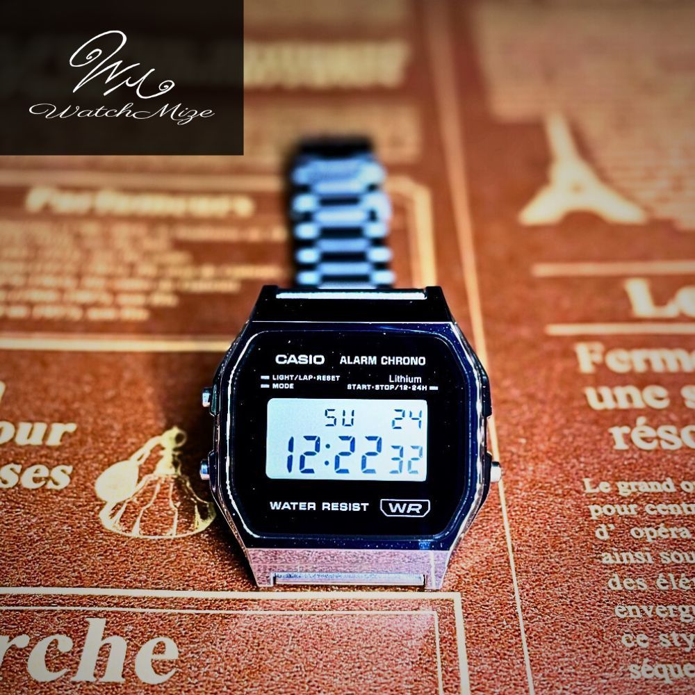 ⭐️飲む⭐️ CASIO チプカシ【反転液晶】A158WEA-1JF 🌟新品未使用🌟 CASIO チプカシ A158WEA-1JF 『反転液晶』カスタム