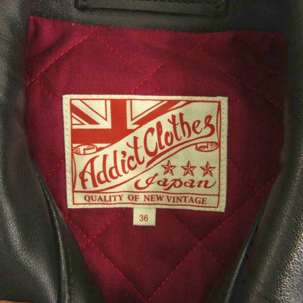 アディクトクローズ ADDICT CLOTHES ライダース ジャケット ダブル