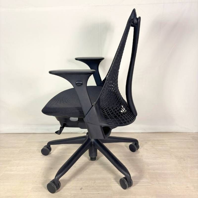  Herman Miller SAYLチェア 前傾チルト搭載 ハーマンミラー セイル チェア ブラック 応接椅子 オフィスチェア ワークチェア 椅子 チェア