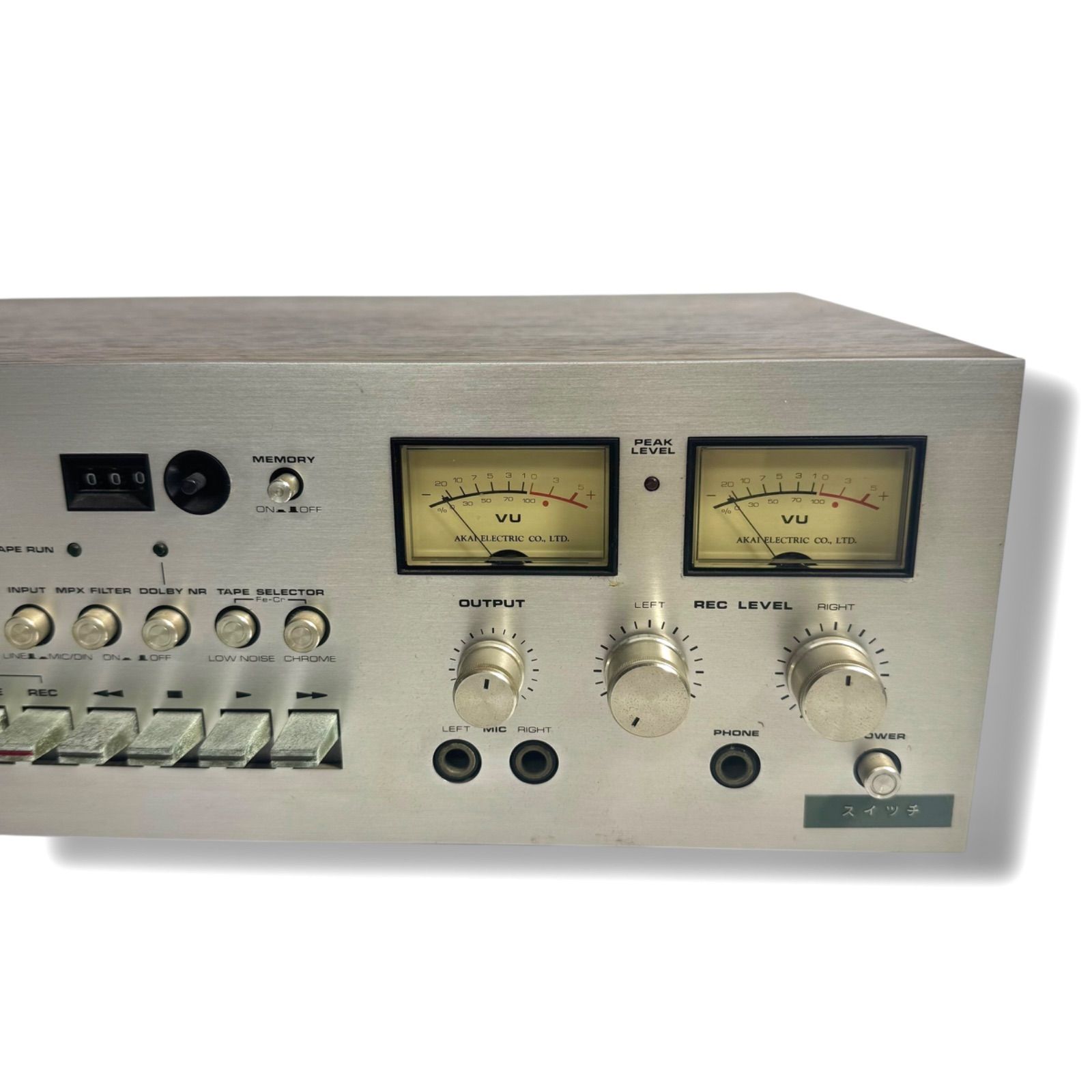 中古 動作確認済み AKAI GXC-710D カセットデッキ アカイ 昭和レトロ