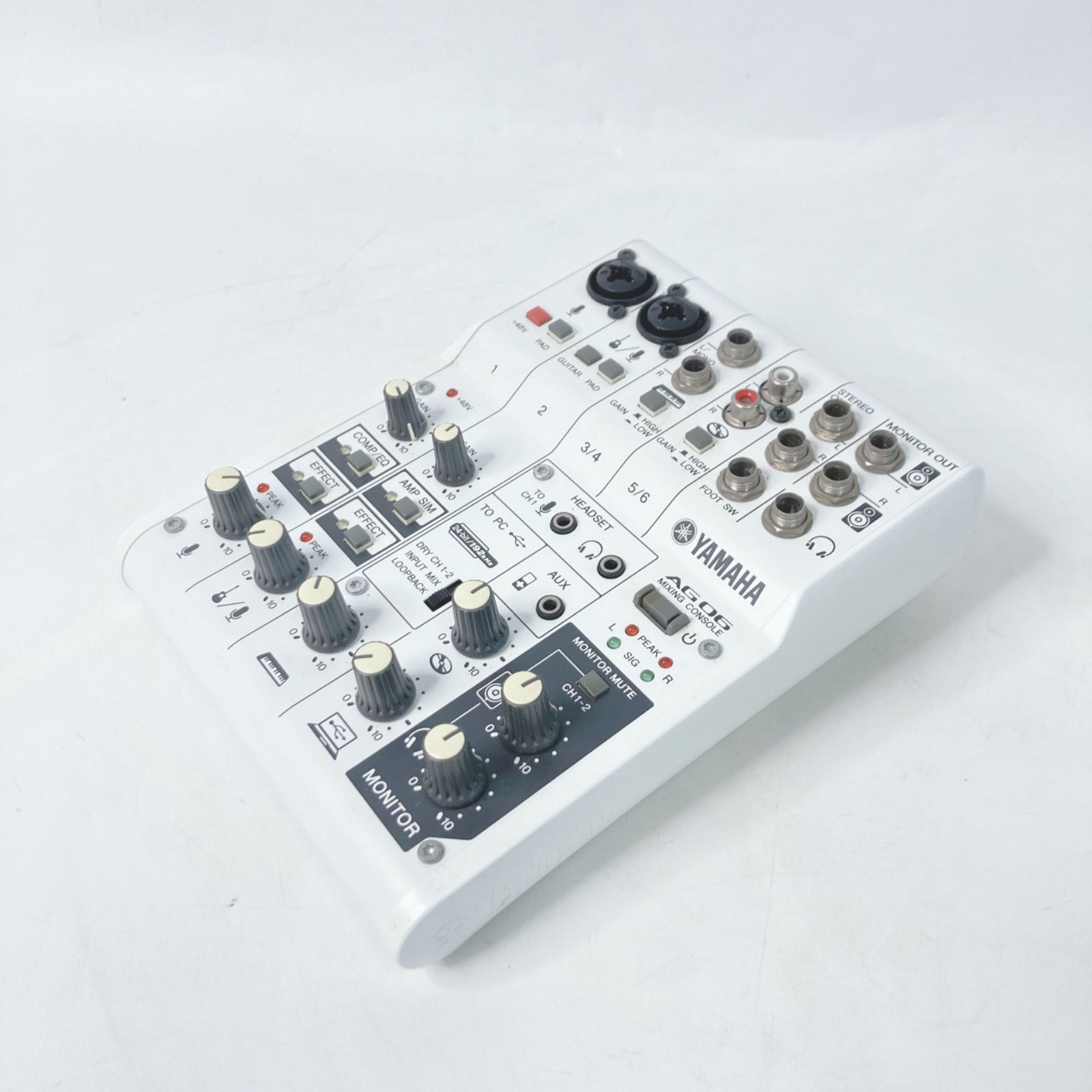 YAMAHA ヤマハ ミキサー AG06 6チャンネル / 2マイク対応 オーディオ