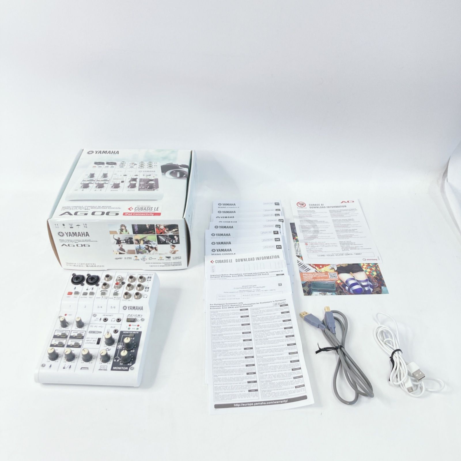 YAMAHA ヤマハ ミキサー AG06 6チャンネル / 2マイク対応 オーディオ