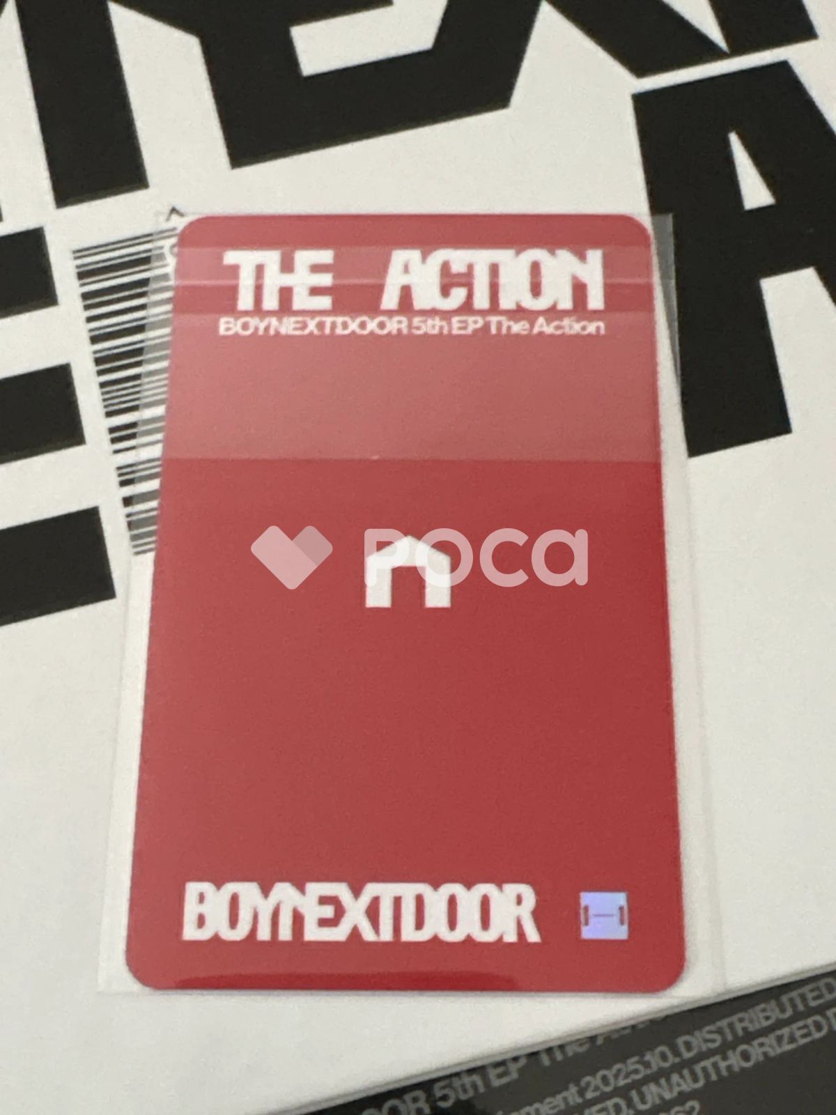 BOYNEXTDOOR ボネクド The Action アメリカ サイン リウ The Action (Play ver.) (SIGNED) - BOYNEXTDOOR OFFICIAL STORE