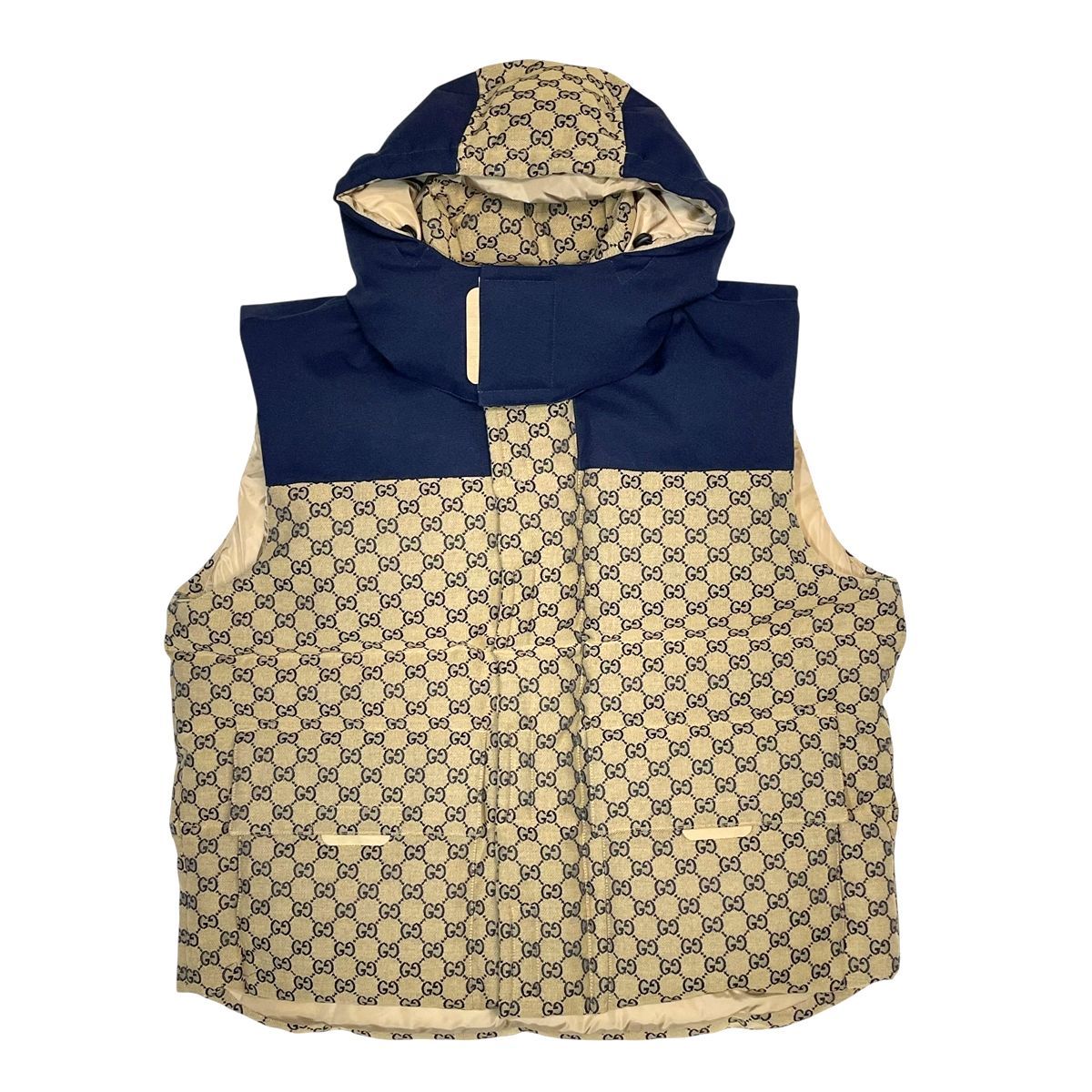 【希少 極美品】 GUCCI ダウンベスト クレスト GG 総柄 ネイビー 40 GUCCI（ダウンベスト）のフリマアイテム一覧